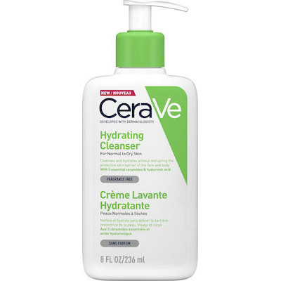 CeraVe Hydrating Normal To Dry Skin Cleanser Cream 236ml