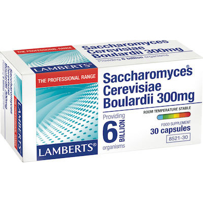 LAMBERTS SACCHAROMYCES CEREVISIAE BOULARDII 300MG 30CAPS