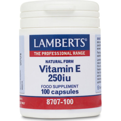 LAMBERTS E 250IU NATURAL 100CAP