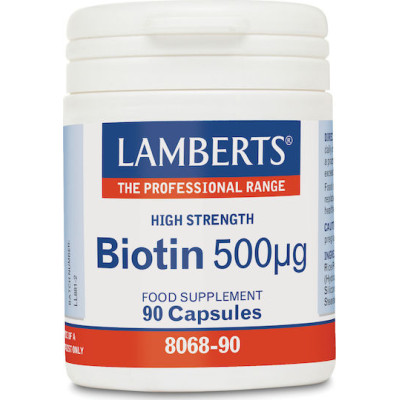 LAMBERTS BIOTIN 500MCG 90CAP