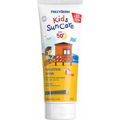 Frezyderm Kids Suncare SPF50 Παιδικό Αντηλιακό Γαλάκτωμα για Πρόσωπο & Σώμα 175ml