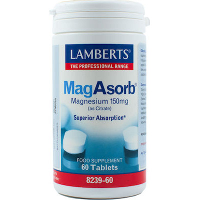 Lamberts MagAsorb 150mg 60 ταμπλέτες