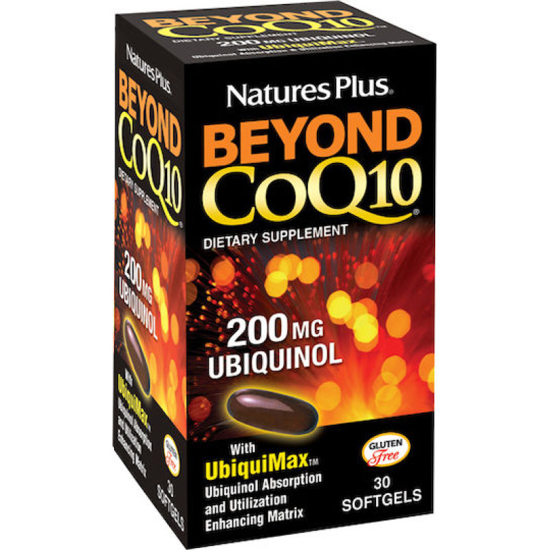 Nature's Plus Beyond CoQ10 Ubiquinol χωρίς Γλουτένη 200mg 30 μαλακές κάψουλες