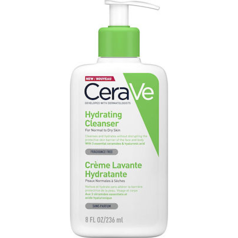 CeraVe Hydrating Normal To Dry Skin Cleanser Cream 236ml