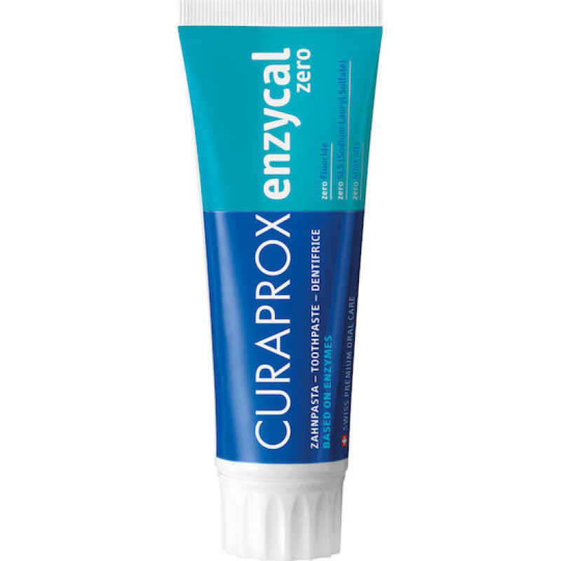 CURAPROX ENZYCAL ZERO ΟΔΟΝΤΟΚΡΕΜΑ ΧΩΡΙΣ ΦΘΟΡΙΟ & ΜΕΝΤΑ 75ML