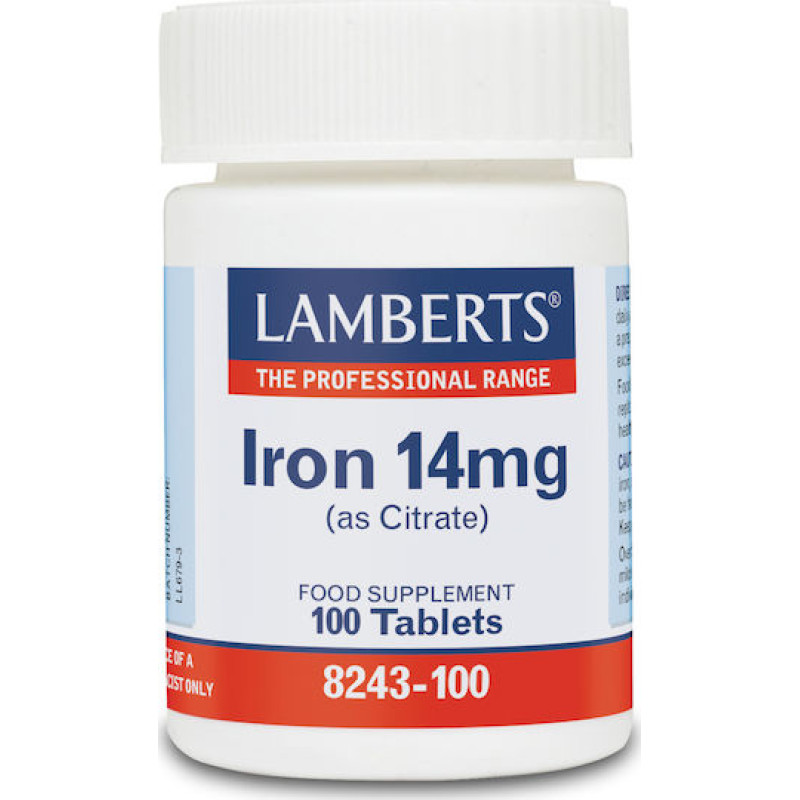 LAMBERTS IRON 14MG 100TAB