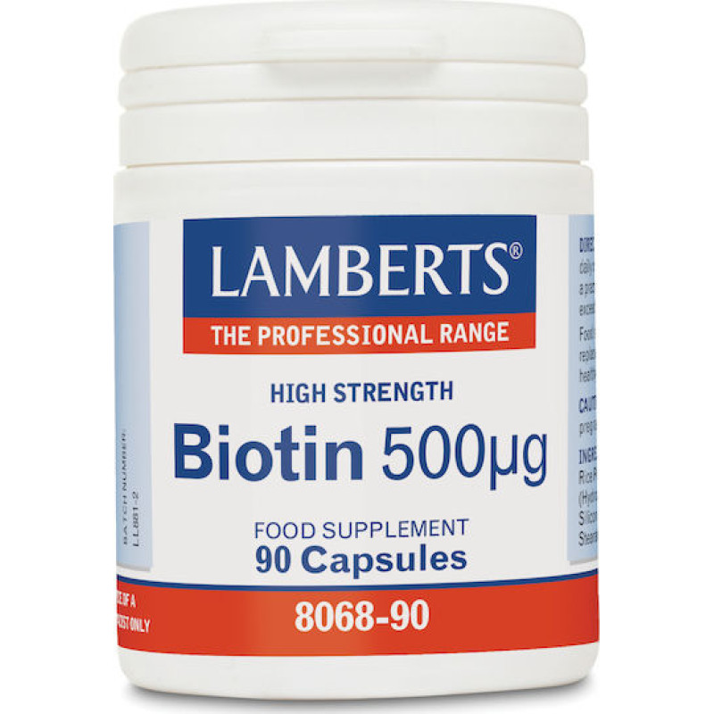 LAMBERTS BIOTIN 500MCG 90CAP