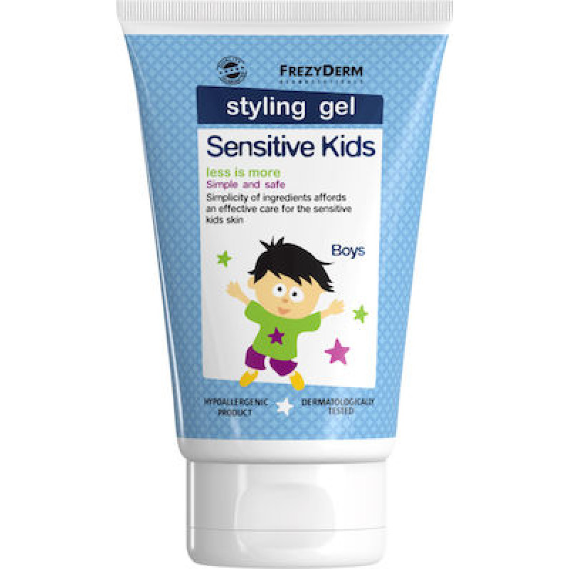 FREZYDERM SENSITIVE KIDS HAIR STYLING GEL (ΑΠΑΛΟ ΖΕΛ ΓΙΑ ΤΑ ΜΑΛΛΙΑ ΤΩΝ ΑΓΟΡΙΩΝ) 100ML