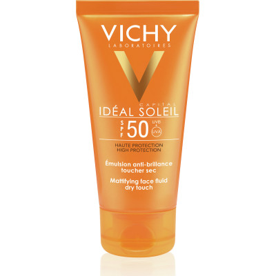 Vichy Ideal Soleil Mattifying Fluid Dry Touch Αδιάβροχη Αντηλιακή Κρέμα Προσώπου SPF50 50ml
