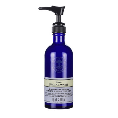 NEAL'S YARD REMEDIES ROSE FACIAL WASH REFRESHES AND CLEANSES NORMAL & SENSITIVE SKIN 100ML