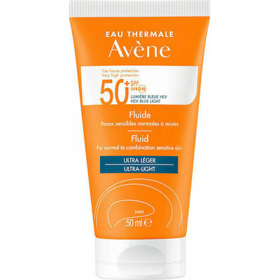 Avene Eau Thermale Fluide SPF50+ Αντιηλιακό γαλάκτωμα Προσώπου με άρωμα , 50ml
