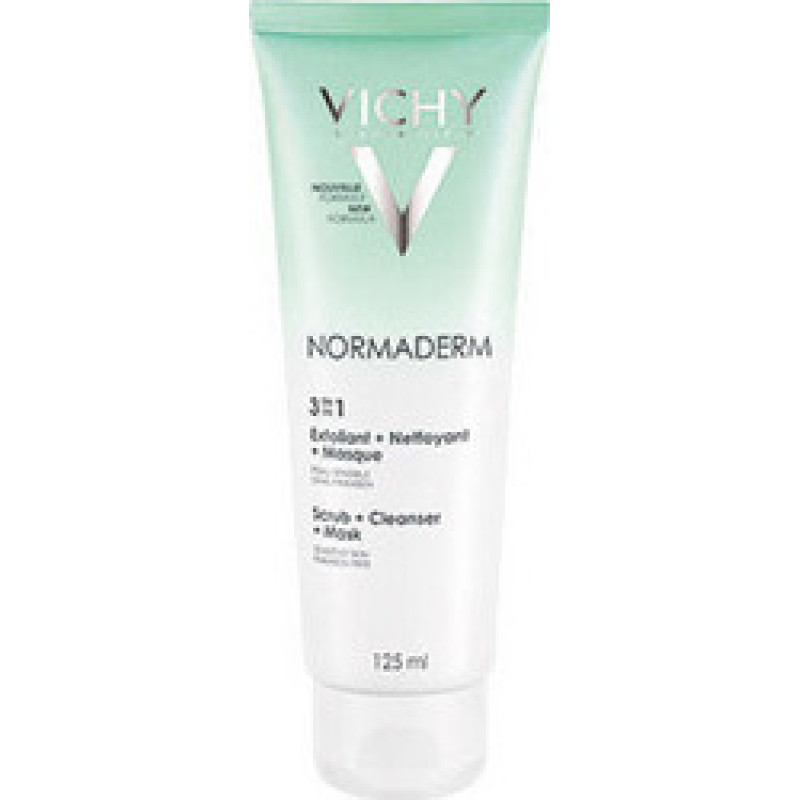 VICHY NORMADERM 3 IN 1 ΚΡΕΜΑ-ΜΑΣΚΑ ΚΑΘΑΡΙΣΜΟΥ 125ML