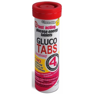GLUCO TAB RASPBERRY 10TAB