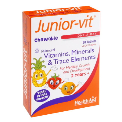 HEALTH AID JUNIOR VITAMINS 30TABS BLISTER