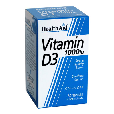HEALTH AID VITAMIN D3 1000IU 30TAB