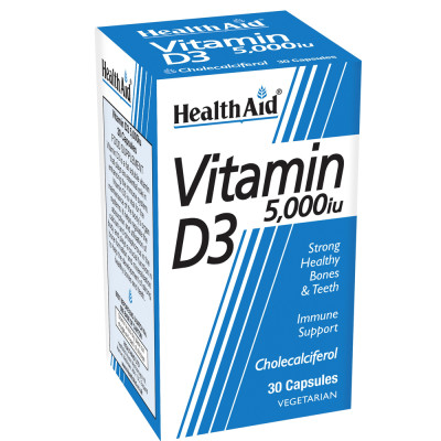 HEALTH AID VITAMIN D3 5000IU 30TAB