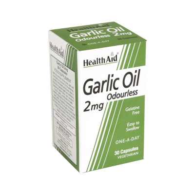 HEALTH AID GARLIC OIL VEGETER.2MG 30CAP