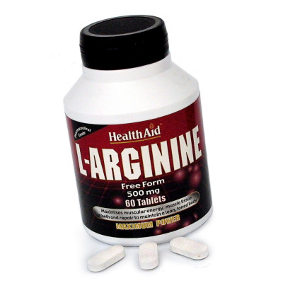 HEALTH AID L-ARGININE 500MG 60TAB