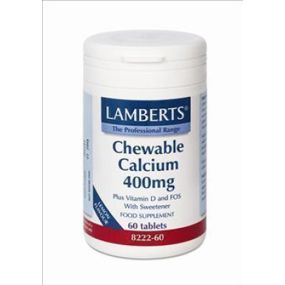 LAMBERTS CHEWABLE CALCIUM 400MG 60TAB