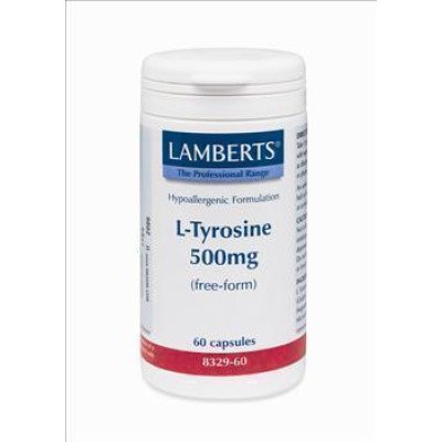 LAMBERTS L TYROSINE 500MG 60CAP