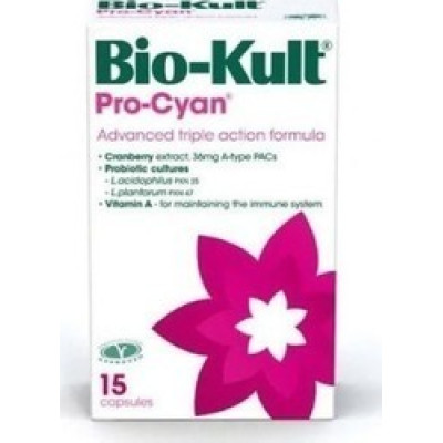 BIO-KULT PRO CYAN ADVANCED PROBIOTIC MULTI-STRAIN FORMULA 15caps