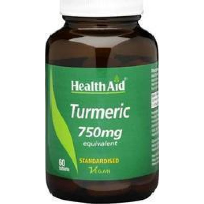 HEALTH AID TURMERIC 750MG 60TABS