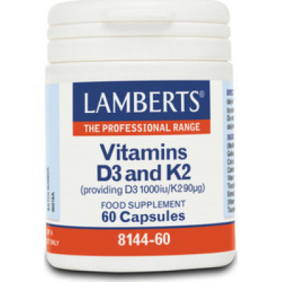 LAMBERTS VITAMINS D3 & K2 60CAPS