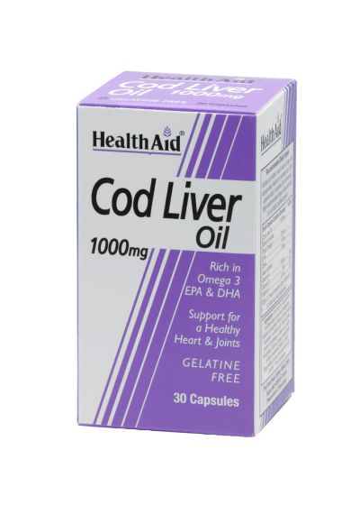 HEALTH AID COD LIVER OIL 1000MG 30CAP