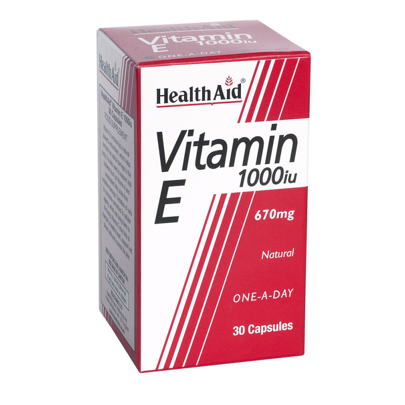 HEALTH AID MEGA VIT.E 1000IU 30CAP