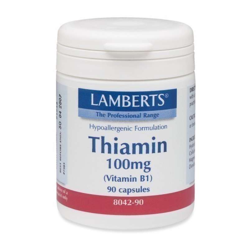 LAMBERTS THIAMIN 100MG (VIT B1) 90CAPS