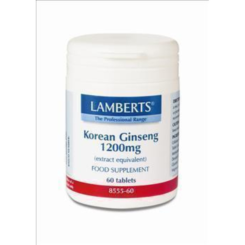 LAMBERTS KOREAN GINSENG 1200MG 60TAB