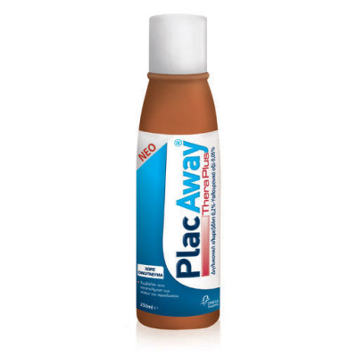 PLAC AWAY THERA PLUS ΣΤΟΜΑΤΙΚΟ ΔΙΑΛΥΜΑ 0.2% ΧΛΩΡΕΞΙΔΙΝΗ 250ML