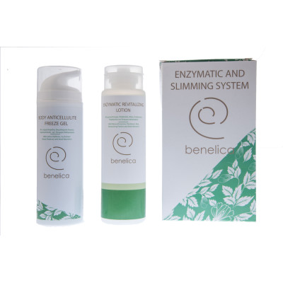 BENELICA ENZYMATIC AND SLIMMING SYSTEM, ENZYMATIC REVITALIZING LOTION 150ml +BODY ANTICELLULITE FREEZE GEL 200 ml