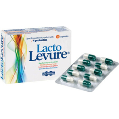 UNI-PHARMA UNI-PHARMA LACTOLEVURE ΣΥΜΠΛΗΡΩΜΑ ΔΙΑΤΡΟΦΗΣ ΜΕ 4 ΠΡΟΒΙΟΤΙΚΑ 10 ΚΑΨΟΥΛΕΣ