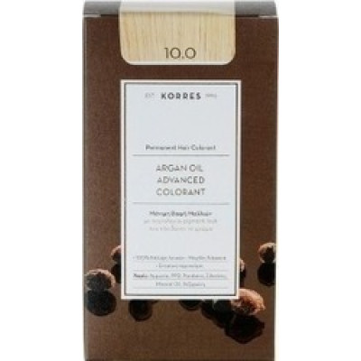 KORRES ARGAN OIL 10.0 ΜΟΝΙΜΗ ΒΑΦΗ ΞΑΝΘΟ ΠΛΑΤΙΝΑΣ 75ML