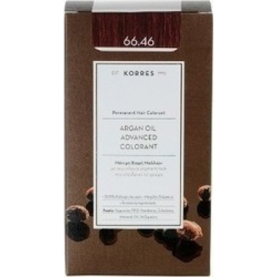 KORRES ARGAN OIL 66.46 ΜΟΝΙΜΗ ΕΝΤΟΝΟ ΚΟΚΚΙΝΟ ΒΟΥΡΓΟΥΝΔΙΑΣ 50ML
