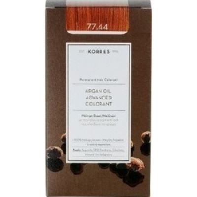 KORRES ARGAN OIL 77.44 ΜΟΝΙΜΗ ΒΑΦΗ ΞΑΝΘΟ ΕΝΤΟΝΟ ΧΑΛΚΙΝΟ 75ML