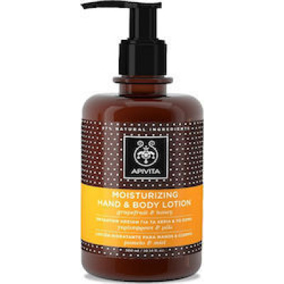 APIVITA MOISTURIZING HAND AND BODY LOTION Ενυδατική λοσιόν για τα χέρια και το σώμα 300ml
