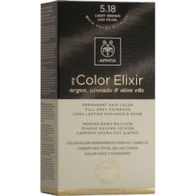 APIVITA MY COLOR ELIXIR Βαφή Μαλλιών 5.18 Καστανό Ανοιχτό Σαντρέ