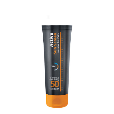 FREZYDERM ACTIVE SUN SCREEN FACE - BODY SPF50 150ml
