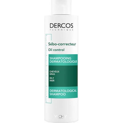 Vichy Dercos Shampooing Sebo-Correcteur Σαμπουάν για ρύθμιση Λιπαρότητας των Μαλλιών 200ml