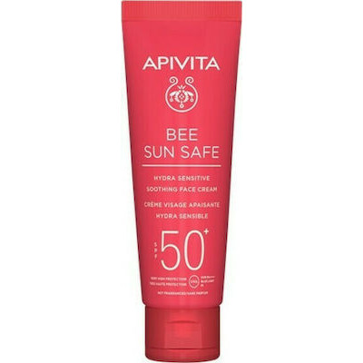 APIVITA BEE SUN SAFE HYDRA SENSITIVE SPF50 SOOTHING FACE CREAM 50ml