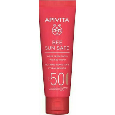 APIVITA BEE SUN SAFE HYDRA FRESH TINTED FACE CREAM SPF50 50ML
