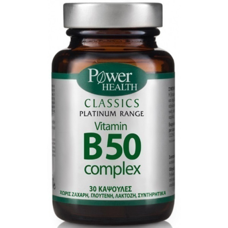 POWER HEALTH CLASSICS PLATINUM VIT B50 30CAP