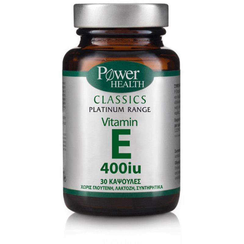 POWER CLASSICS PLATINUM VIT E 400IU 30C