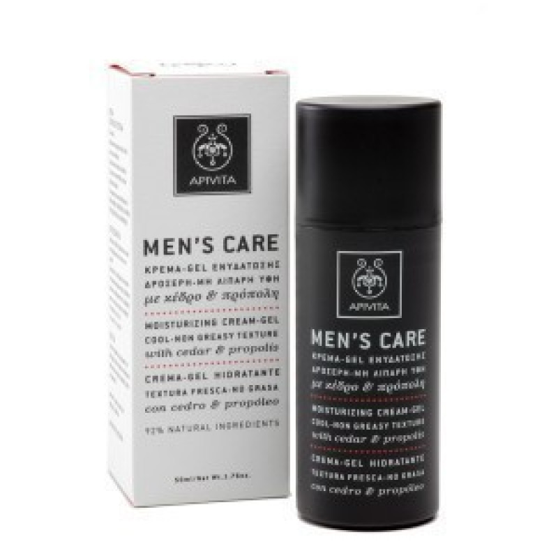 APIVITA MENS CARE GEL ΕΝΥΔΑΤΩΣΗΣ 50ML