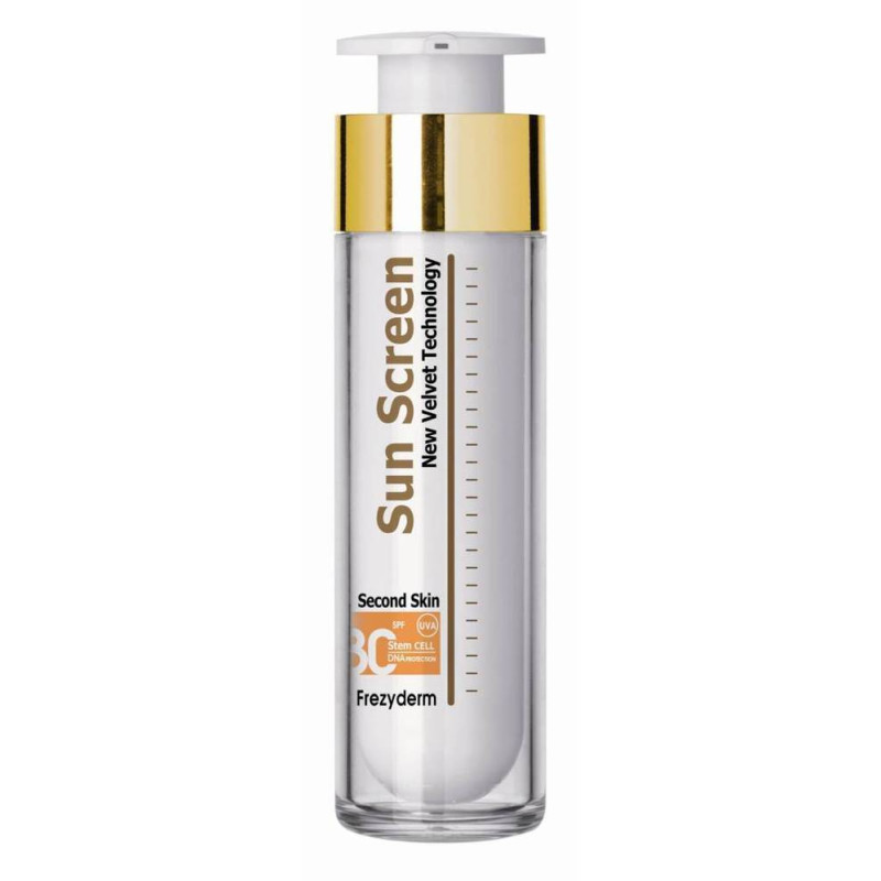FREZYDERM SUNSCREEN SECOND SKIN VELVET FACE CREAM SPF30+ 50ML