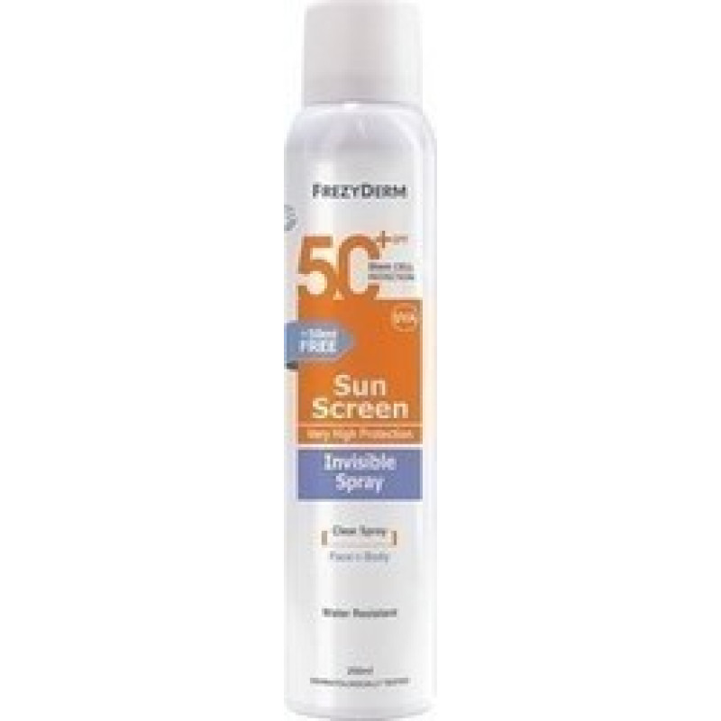 FREZYDERM SUN SCREEN SPF50+ INVISIBLE SPRAY 200ML