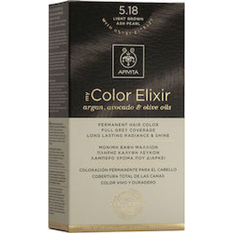 APIVITA MY COLOR ELIXIR Βαφή Μαλλιών 5.18 Καστανό Ανοιχτό Σαντρέ