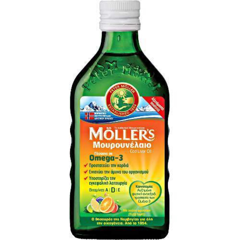 MOLLER’S Μουρουνέλαιο Tutti Frutti 250ml